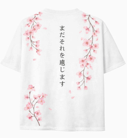 SAKURA TEE WHITE
